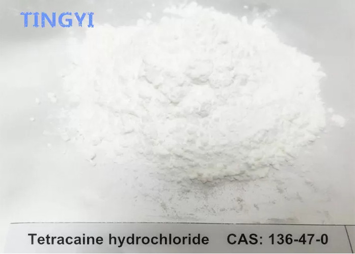 White Solid Local Anesthesic Powder Tetracaine Hydrochloride CAS 136-47-0 Pain Killer